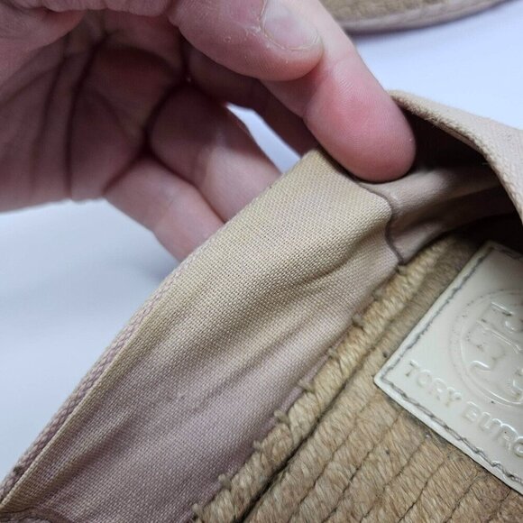 Tory Burch Poppy Espadrille Flats Shoes Pink Women’s Size 6 Preppy Spring Summer - Picture 14 of 15